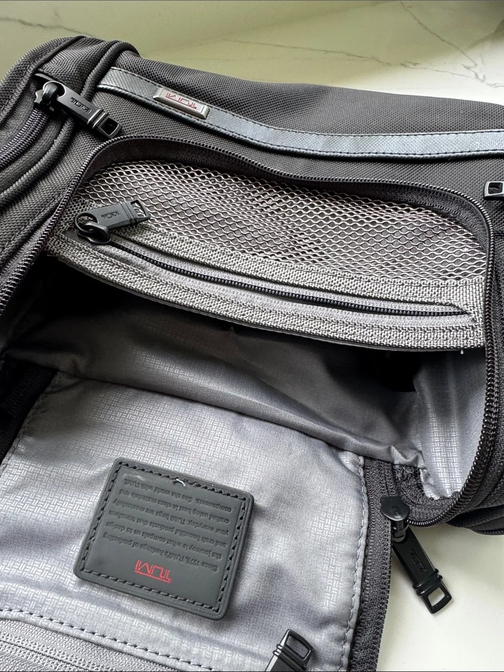 Tumi Black Men’s Toiletry Kit with MKH Patch